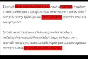 El empresario Manfred Mauricio Quintanilla Hernández, utiliza una estrategia para limpiar su imagen, pese a que es acusado de evasión fiscal y buscado por la Interpol en más de 200 países.