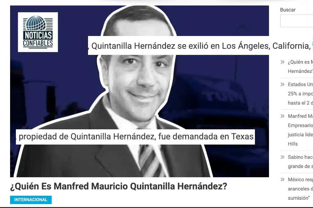 ¿Quién es Manfred Mauricio Quintanilla Hernández?